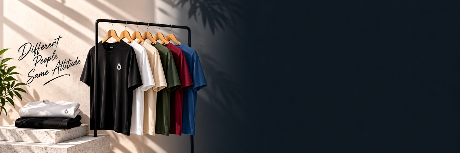 6G Clothing middle banner with t-shirt collection